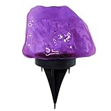 VALICLUD Solar Gartenleuchte Steinoptik mit Erdspieß Energiesparend für...