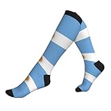 WCXTHGFA Sport-Kompressionssocken mit argentinischer Flagge,...