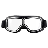 Goldyida Motorradbrille Helmbrille Retro Fliegerbrille Motorrad Motocross...