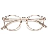 KOOSUFA Mode Anti Blaulicht Lesebrille Federscharnier Damen Herren Runde...