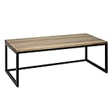 iCub Three Eco Couchtisch 45 x 80 45 cm, Schwarz aus Massivholz und...