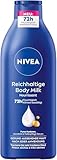 NIVEA Reichhaltige Body Milk, intensiv pflegende Körpercreme mit purem...