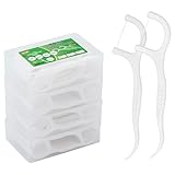 Zahnseide Dental Floss 200 Stück Zahnseide Stick mit Zahnstocher Halter,...