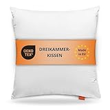 sleepling Daunenkissen 80x80 cm, 3-Kammer Daunenkopfkissen, Kopfkissen 80 x...