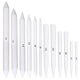 kuou 12 Stück Mischen Papierwischer, 6 Stück Blending Stumps+6 Stück...