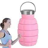 Niktule Faltbare Wasserflasche Für Reisen | Reise Trinkflasche,500ml...