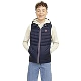 JACK&JONES JUNIOR Jungen JJESPRINT Puffer Bodywarmer Hood JNR Steppweste,...