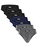 YESWEL Unterhosen Herren Slip 7er Pack, Atmungsaktive Baumwolle...