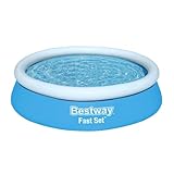 Bestway Fast Set Aufstellpool ohne Pumpe, Ø 183 x 51 cm, Blau, Rund, 940...