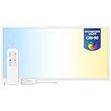LECOM LED Panel 120x60 Dimmbar - Deckenleuchte 60 W mit Fernbedienung...