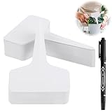 VMUTGA 100 Stück Pflanzenschilder, 6X10CM Pflanzenstecker Mit 1 Marker,...