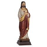 Moritz Jesus Christus Statue 22 cm - Handbemalte Heiligenfigur mit Heiligem...