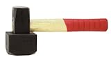 Connex Plattenverlegehammer 1250 g FSC - rot/schwarz - mit Holzstiel aus...