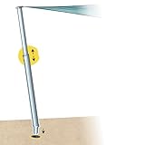 GARD & ROCK - SONNENSEGELMAST, Teleskopsystem aus Aluminium - Für alle...