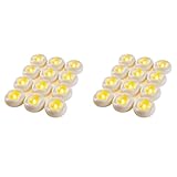 Generchin 24er-Pack 2 LED-Schwimmkerzen, 200 Stunden Wasseraktivierte...