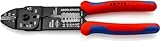 KNIPEX Crimpzange mit Mehrkomponenten-Hüllen schwarz lackiert 230 mm, 97...