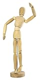 Kangaro Gliederpuppe - 20cm - Flexibler Mannequin, Holzpuppe aus Buxusholz