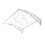 Markisen Outdoor Garten Vordach Polycarbonat Tür Fenster Markise UV-Schutz...