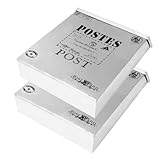 STOBOK 2 Stück Teiliges Wandmontage Vintage Eisen Robuster Briefkasten im...