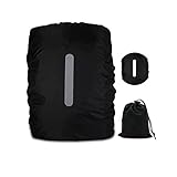 Regenschutz für Rucksäcke mit Reflexstreifen, 15L-25L wasserdichte...