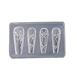 TSMORY Elegantes Bowknot Silikonform-Set für 3D-Nägel, Kunst, Ohrringe...