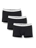 Calvin Klein Surge Trunk 3Pk Trunk Herren, Schwarz (BLACK W/ WHITE WB), L