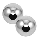 BESPORTBLE 2 Stück Edelstahl Hohlkugeln 7,6cm Hochglanzpolierte...