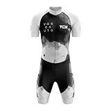 VOXCAUTQ Triathlon Anzug Herren,Herren Pro Fahrrad Skinsuit...