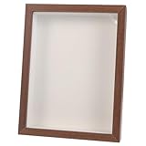 FIXOSHEE Holz Bilderrahmen 22x17cm mit Stütze für Getrocknete Blumen und...