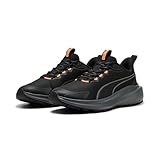 Puma Skyrocket Lite Trail Adult Unisex Straßen-Laufschuh, Black-Heat FIRE,...