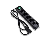 Tecnoware Power Systems - Steckdosenleiste mit Sicherheitsschutz, 5 um 45°...