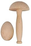 Teemando® Set aus Stopfpilz und Stopfei zum stopfen von Löchern in der...