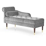 Vesgantti Velvet Chaiselongue, Indoor Lounge Sofa mit linker Armlehne und...