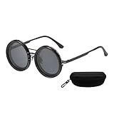 HOOLRZI Verstellbare Dimmbrille, runder Rahmen, polarisierte Sonnenbrille,...