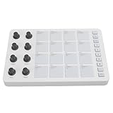 MIDI Pad Beat Maker Maschine, Tragbares USB MIDI Controller Pad mit 16...