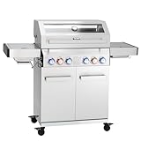 TAINO PLATINUM YAMARA 4+2 Gasgrill Edelstahl 4 Brenner Keramik Sear-Burner...