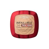 L'Oréal Paris Wasserfestes Puder Make-up mit hoher Deckkraft, Deckendes...