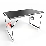 BigDean Multifunktionstisch klappbar + Stabiler Mittelstrebe 100x60 cm -...