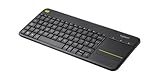 Logitech K400 Plus Kabellose Touch-TV-Tastatur mit integriertem Touchpad,...