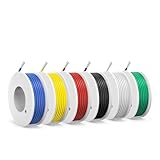 0,75mm² Silikon Elektrokabel-SCHDRA 18 AWG verzinnte Kupferdrahtspule,6...