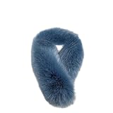 Uposao Fellimitat Fuchs Pelzkragen Damen Winterschal Kunst Pelzschal...