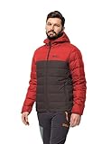 Jack Wolfskin Herren Ather Down Hoody M Daunenjacke, red earth, L EU