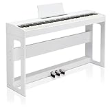 LEADZM 88 Tasten Digital Piano, Voll Gewichtete Tastatur, E-Piano mit...