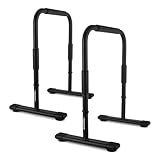 Dip Barren Fitness Parallettes Premium (Paar) 80x65 cm | Push Up Stand Bar...