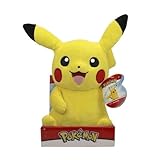 Pokémon Pokemon Plush 30cm Pikachu - Yellow/red - Official Stuffed Toy for...