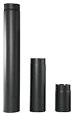Ofenrohr Rauchrohr Kaminrohr Stahlrohr Abgasrohr Senotherm Schwarz 2mm...