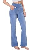 Chasehot Bootcut Jeans Damen, High Waist Stretch Jeggings Damen mit 4...