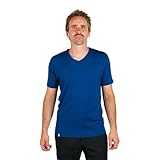 ALPIN LOACKER Merino V-Neck T Shirt Herren atmungsaktiv - Premium Merino...