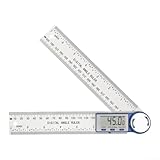 200 mm 2-in-1 Digitales Winkellineal und Winkelmesser mit LCD-Display,...