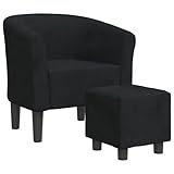 vidaXL Clubsessel, Sessel mit gepolstertem Sitz Armlehnen, Cocktailsessel...